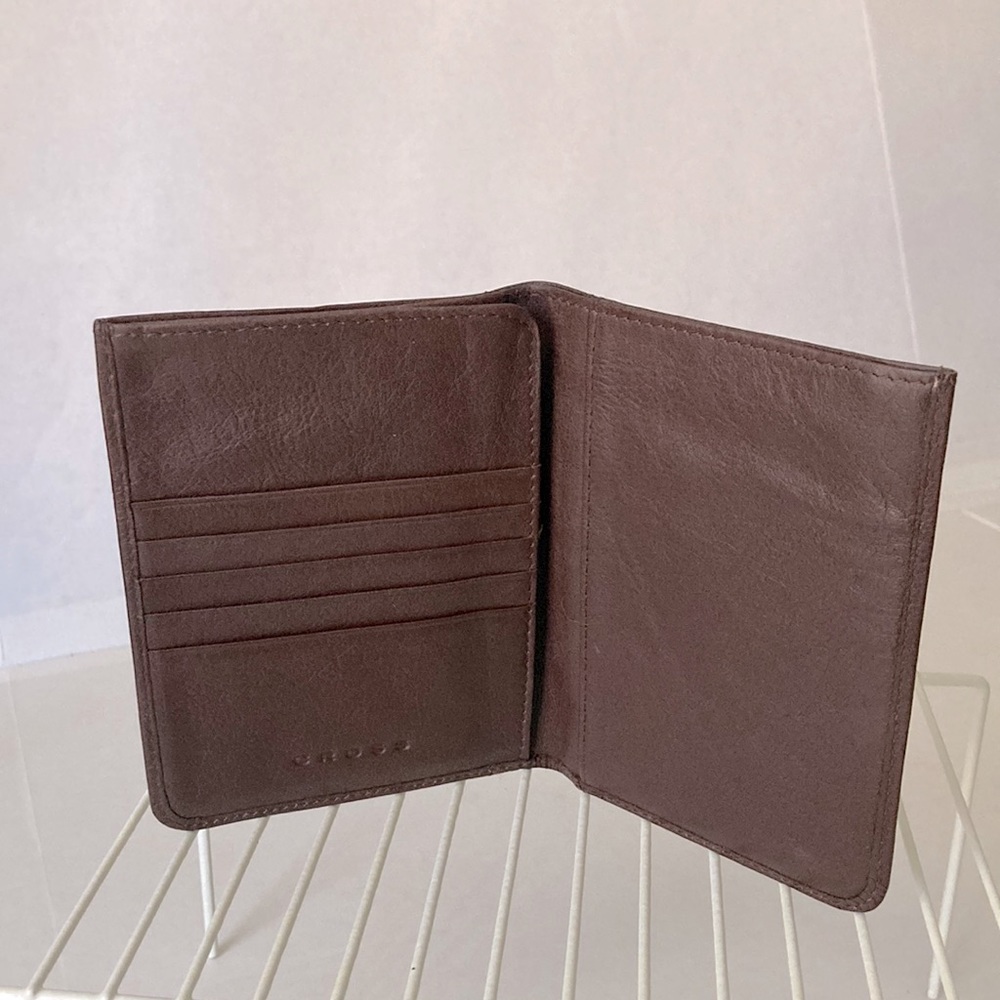 CROSS Card, Passport Holder Soft Leather Wallet/Preowned